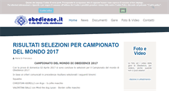 Desktop Screenshot of obedience.it