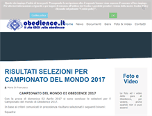 Tablet Screenshot of obedience.it